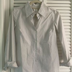 Agnes B cotton striped button down Sz 38